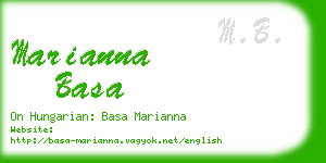 marianna basa business card